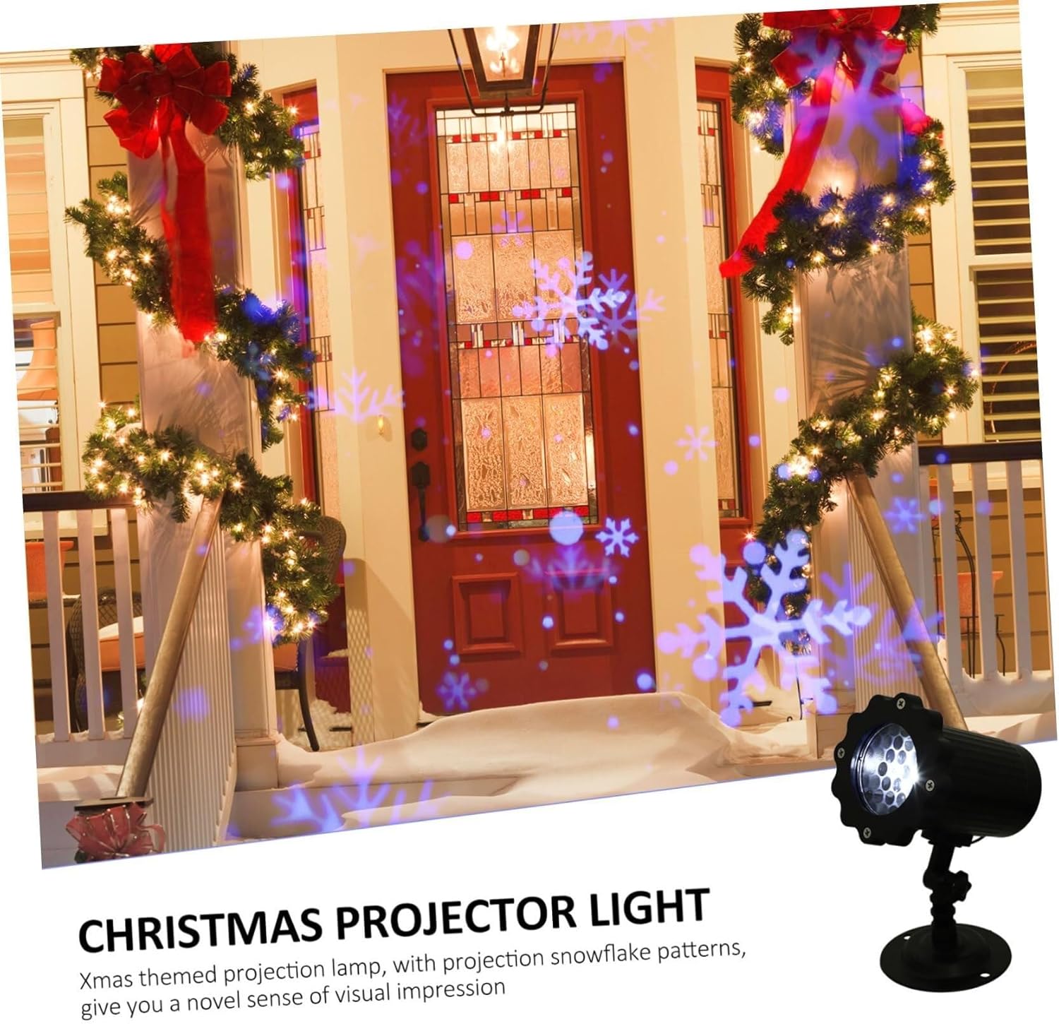 Projection Lamp Xmas Snowflake Atmosphere Lamp Xmas Atmosphere Light Led Creative Atmosphere Light Projection Scene 12025AQ