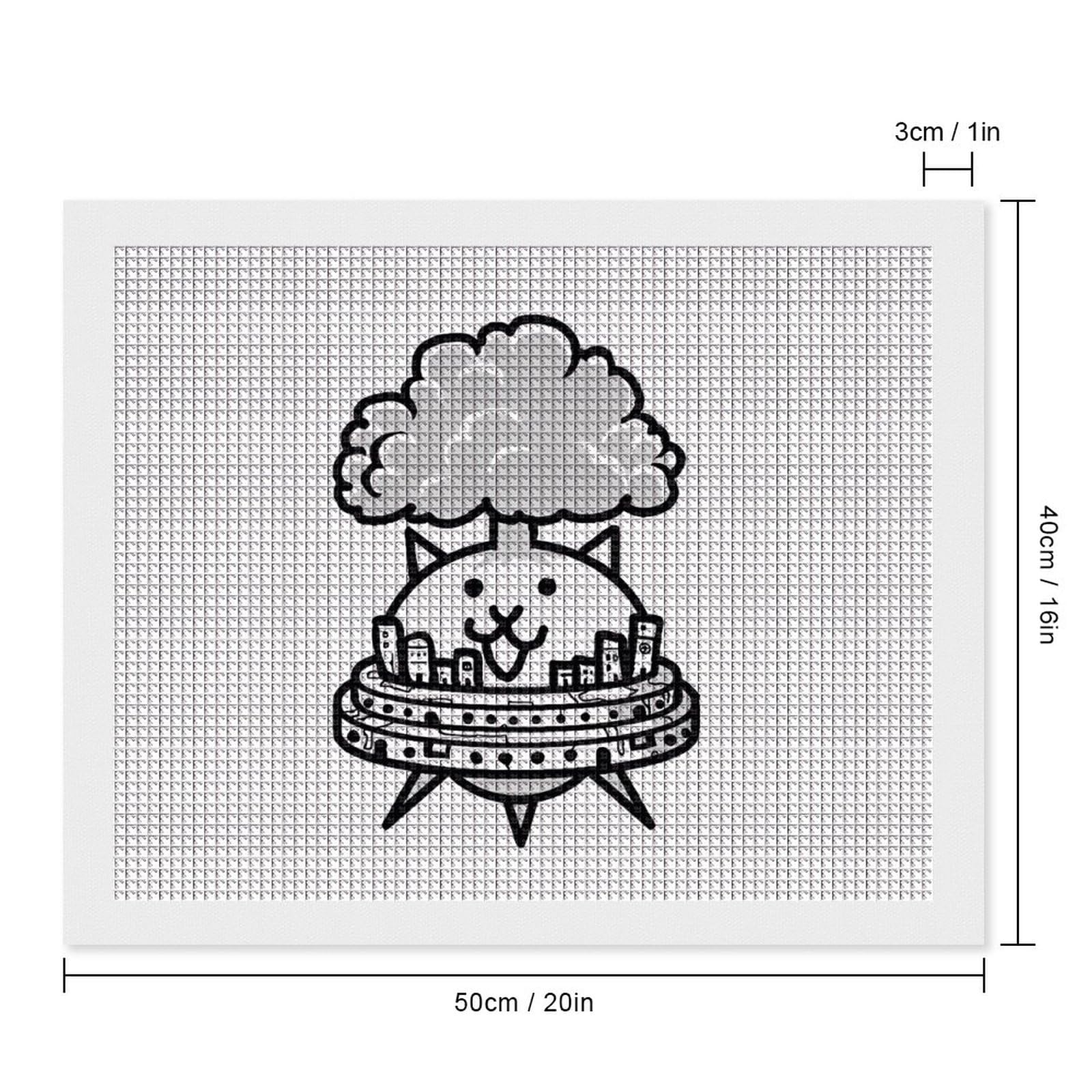 Amazon | にゃんこ大戦争 5D ダイヤモンドの絵キット ししゅうキット