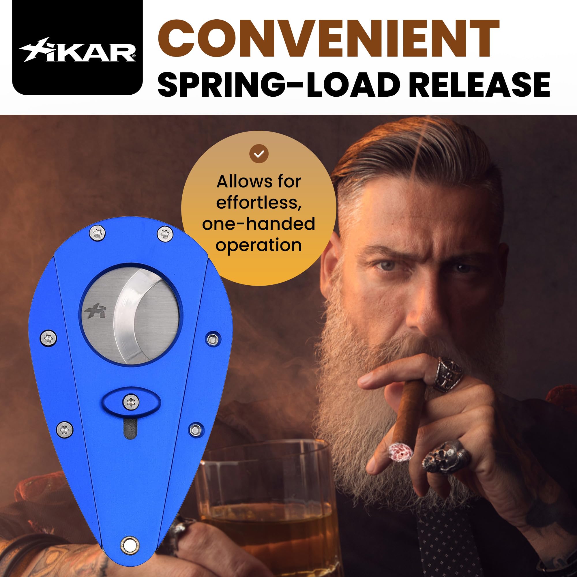 Amazon.com: XIKAR Xi1 Perfect Cut Cigar Cutter – Precision Double