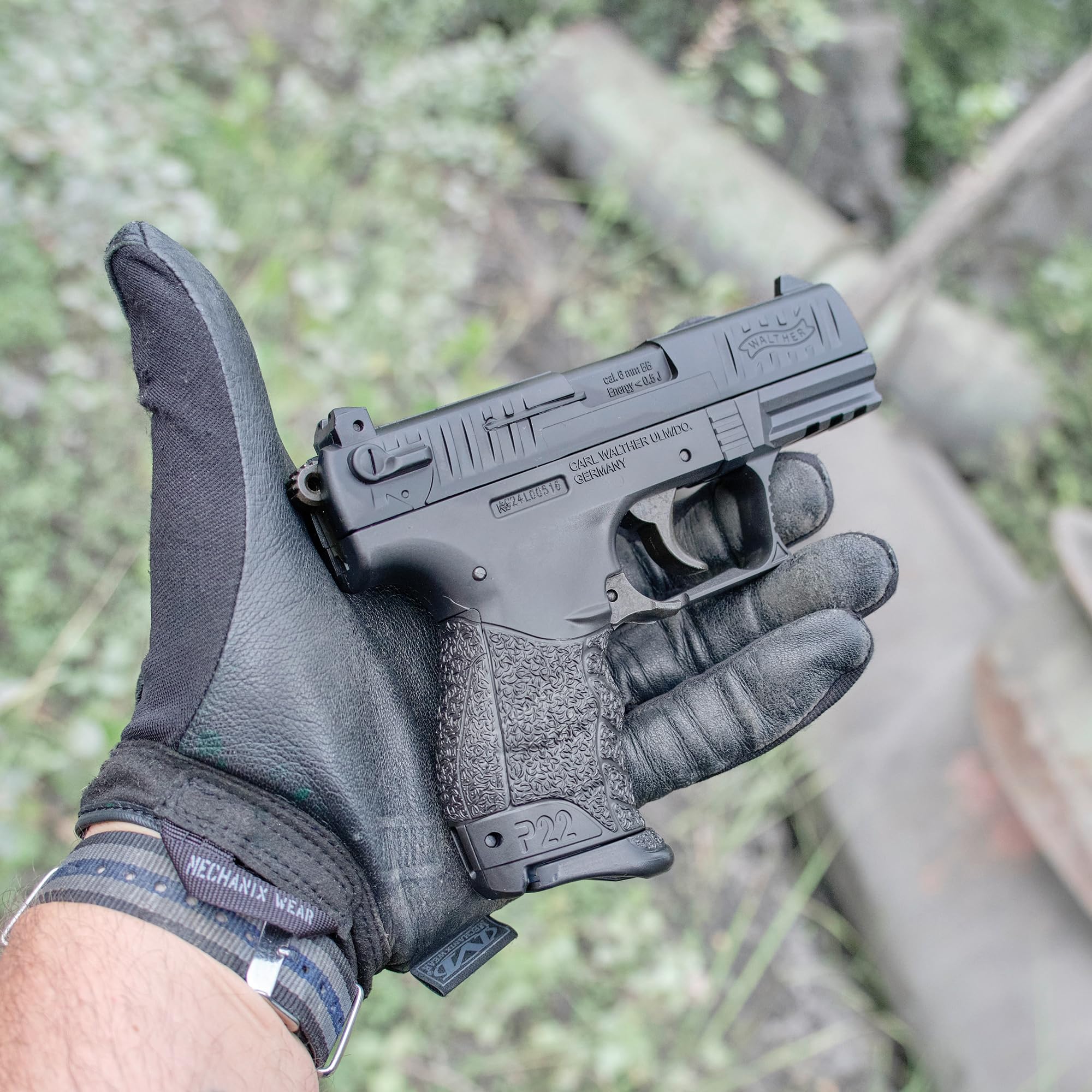 Pistolet Spring Airsoft Gun Walther P22Q Métal (0,5 Joule)