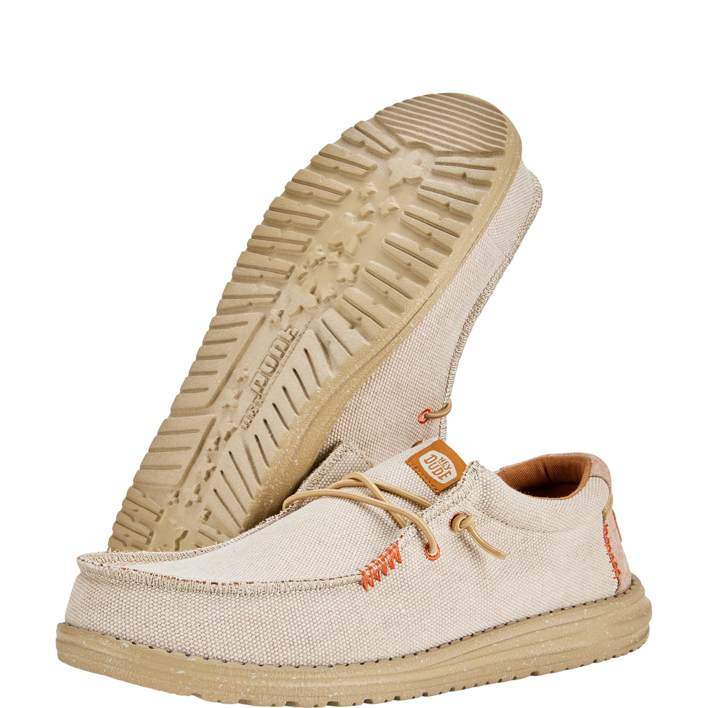 HEYDUDE Wally Coastline Jute - Chaussures pour Hommes - Baskets avec Semelles Confortables - Style Mocassin