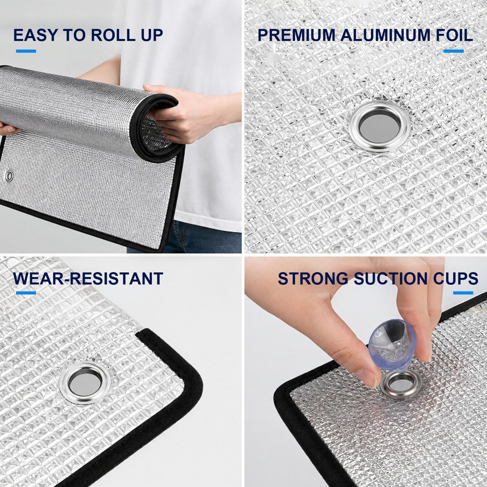 Aluminium Thermo Isolierfolie Fenster, Verdunkelungsfolie mit Saugnäpfen