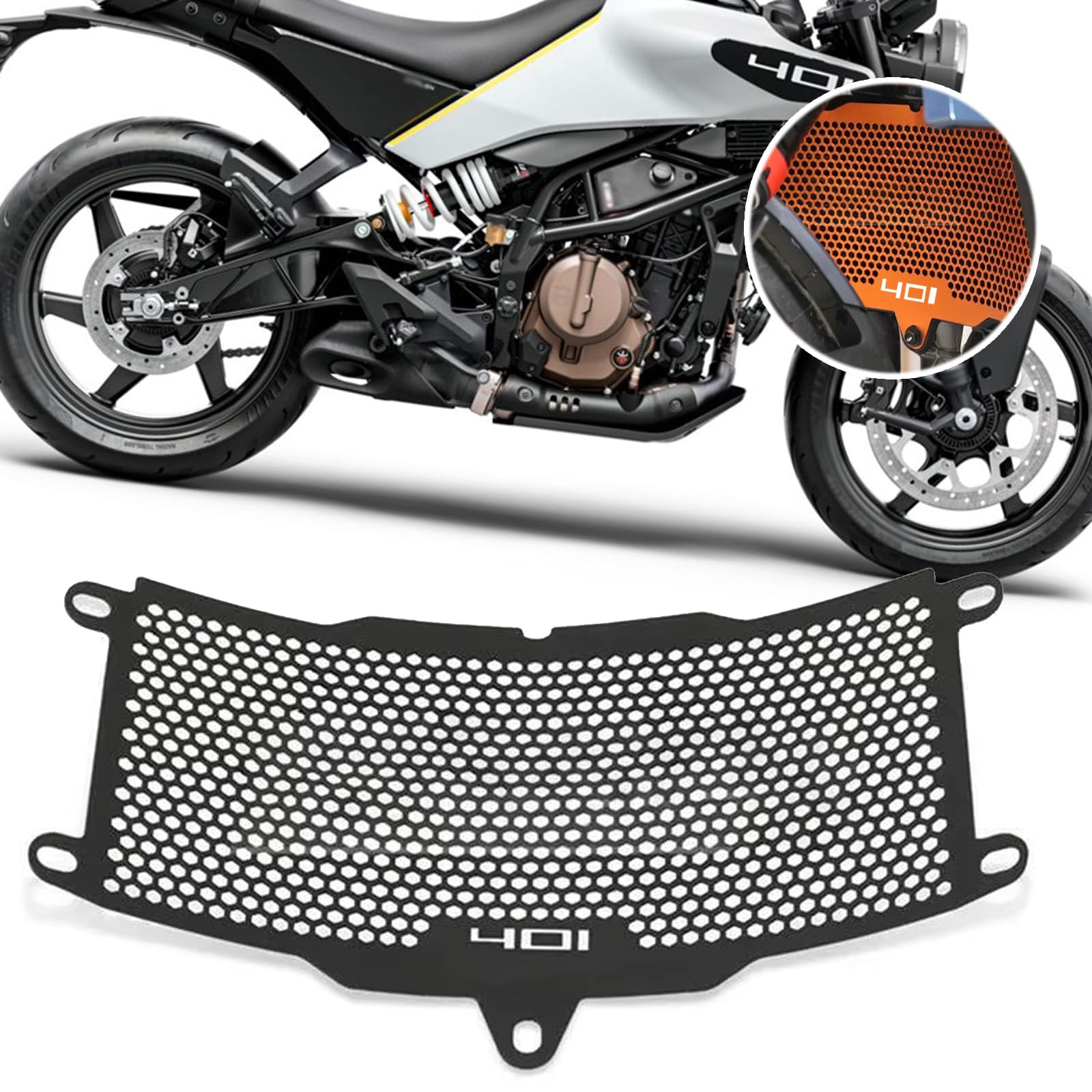 Photo 1 of KAGEFUNE Radiator Grille Guard Protector for Vitpilen/Svartpilen 401 (Black)