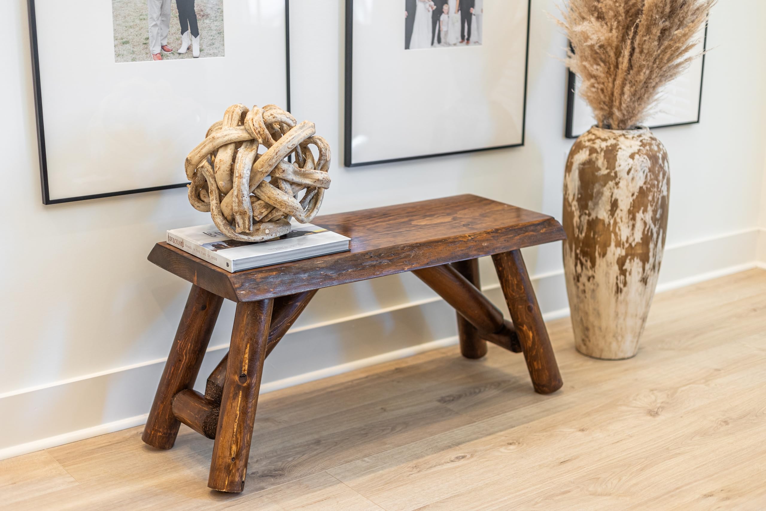 SRL Rustic Logwerks Indoor Bench