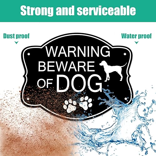 Miniatura 5 de Pelopy Letrero de aluminio para valla de 8 x 10 pulgadas, resistente a la corrosión, para jardín, puerta o puerta, reflectante, resistente a la