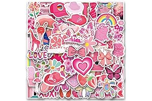 120 Pack Preppy Pink Sticker Pack: Unleash Your Inner Style