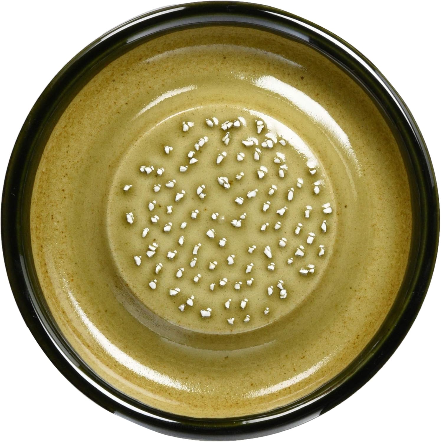 Motoshige Pottery Ishimi Yaki Radish Grater, Dish, Won't Damage Table, Silicone, Bottom, Diameter Approx. 7.1 inches (18 cm), Anti-Slip, Oribe Motoshige, Grater, Made in Japan