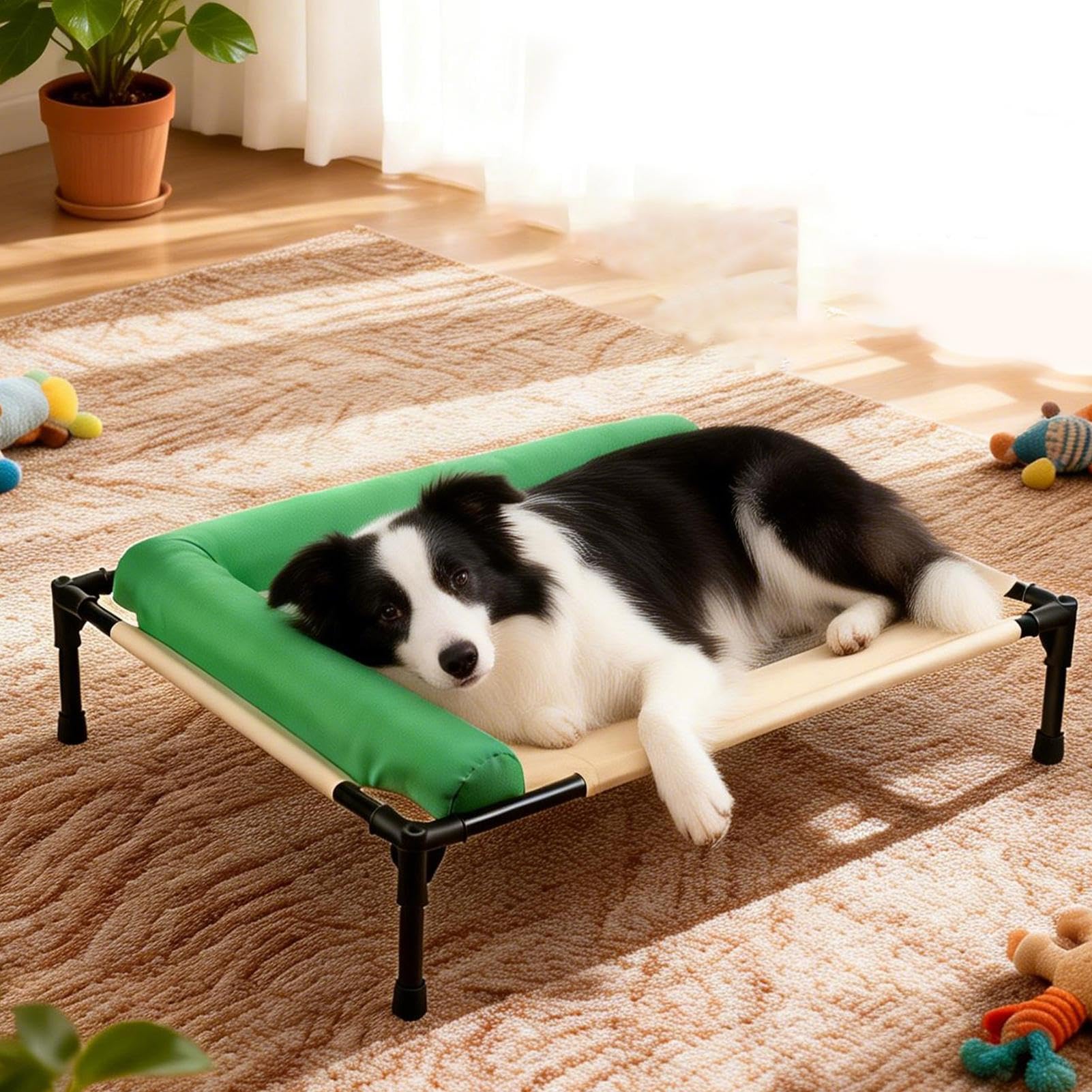 Cuccia Cani Rialzata Forniture per Animali Antiscivolo Lavabili | Cuccia Rialzata Confortevole Gatti Cuccioli Razze Piccole Medie Interno Esterno Casa Soggiorno Balcone Giardino Cortile