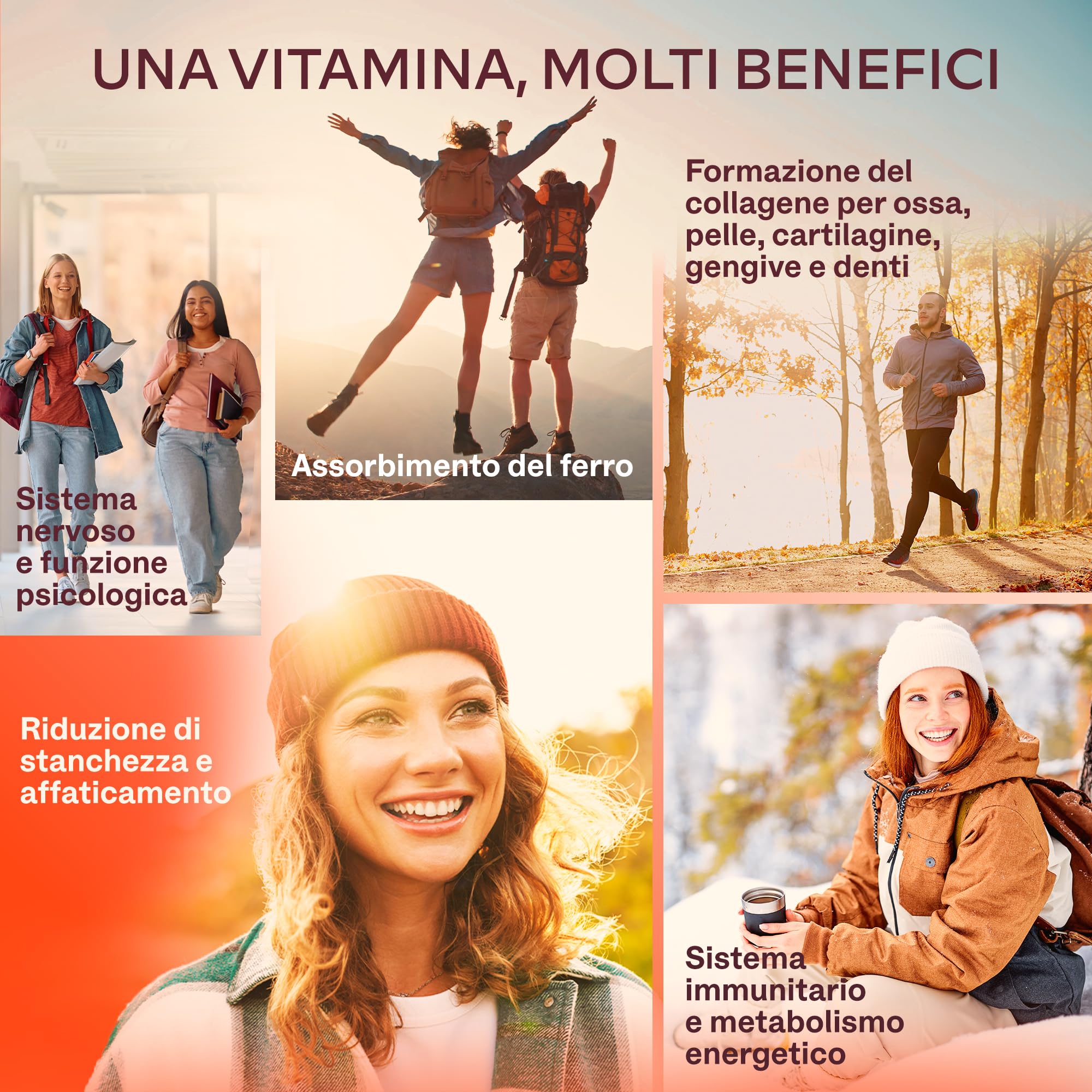 Vitamina C 1000mg Vegan - Integratore Vitamina C Naturale Alto Assorbimento con Bioflavonoidi, Rosa Canina, Acerola - 1000 Vitamina C Pura per dose - Vitamin C Difese Immunitarie 180 Capsule