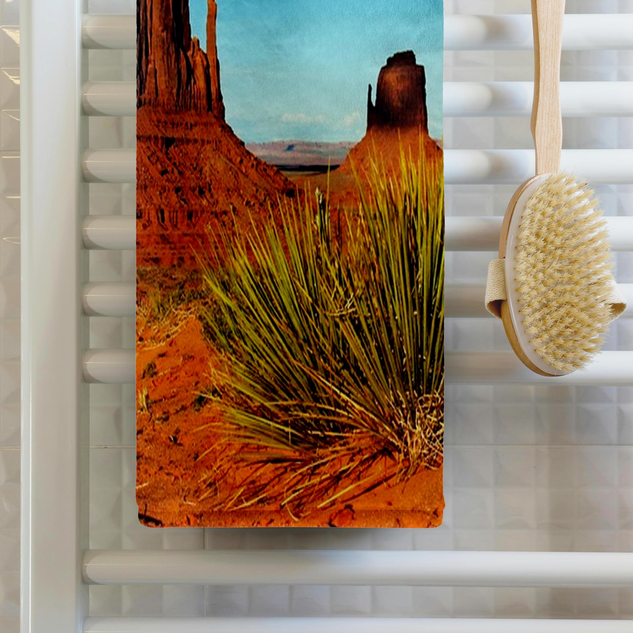 3dRose 15x22 Hand Towel - Monument Valley Utah America The Beautiful