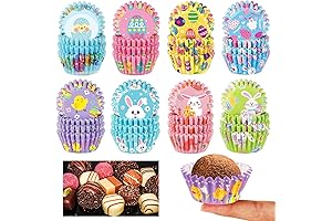 AUGSUN Easter Mini Cupcake Liners - Festive Baking and Decorating Companion for Easter Celebrations