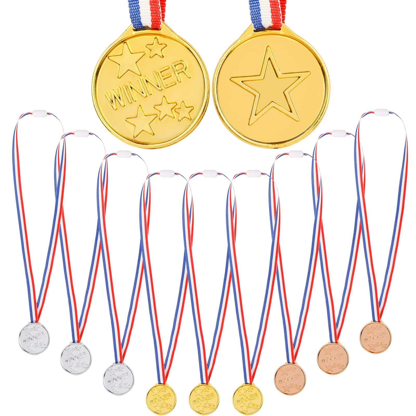 Buy Medals Gold Plastic Winner Kids Fowecelt 24pcs Medals for