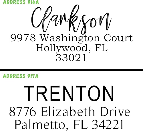 Miniatura 4 de Sello de dirección personalizado, sello de nombre personalizado, sello de goma personalizado, autoentintado, dirección de devolución personalizada