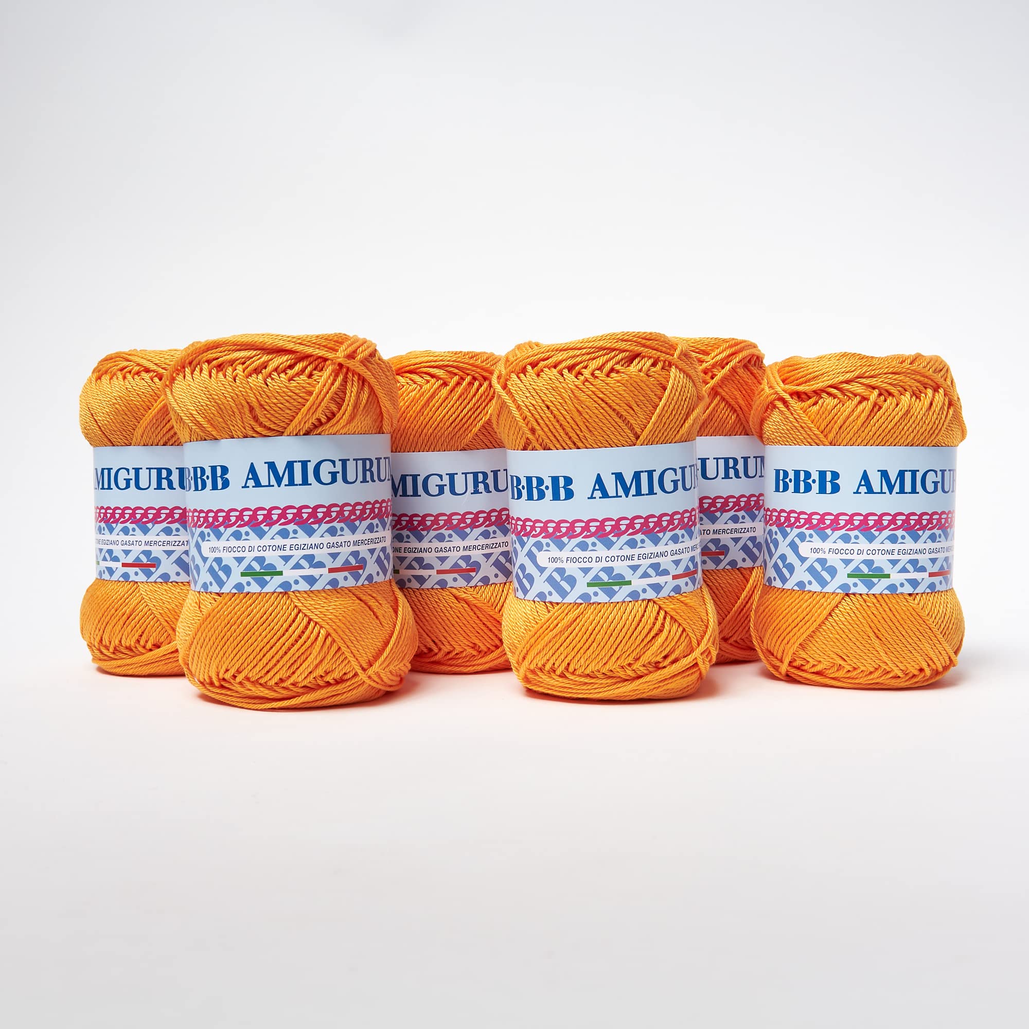 B.B.B. Filati - Amigurumi - Yarn Pure Cotton Super Soft Suitable for Making Dolls and Dolls Machine Washable for Knitting Needles / Crochet Hooks: 3-4 Goose Beak 1014 6pcs 300g