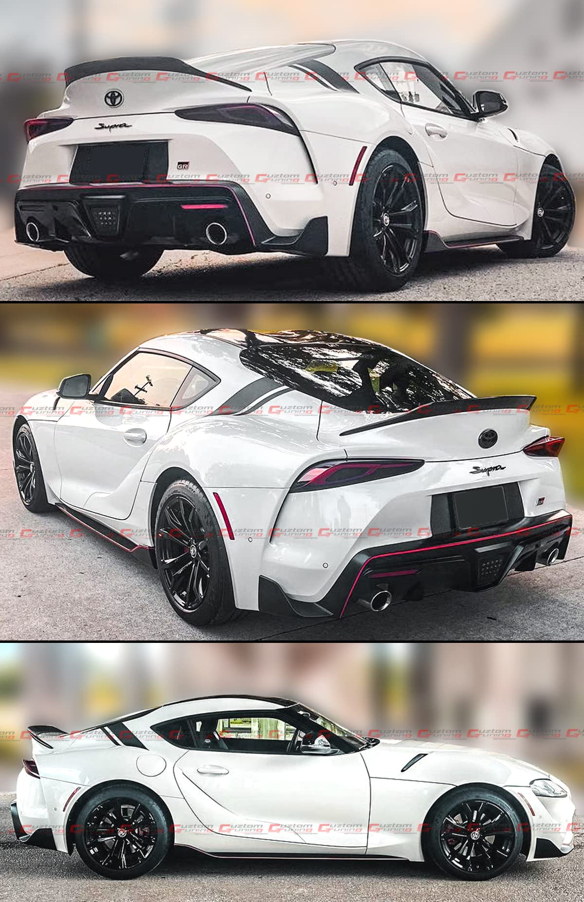 Supra Skytop Light Grey IKON MOTORSPORTS, Trunk Spoiler Compatible