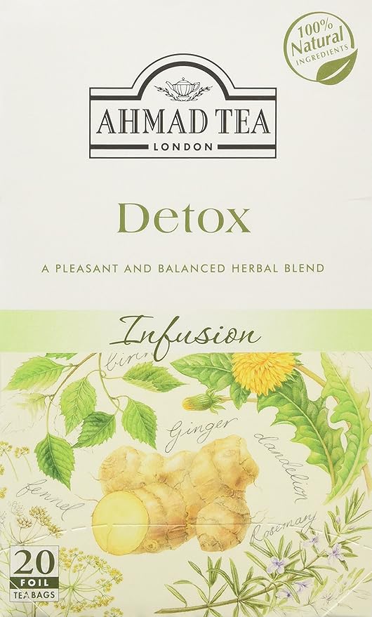 Ahmad Tea Detox Fruit & Herbal Infusion 20 Teabags Amazon.co.uk