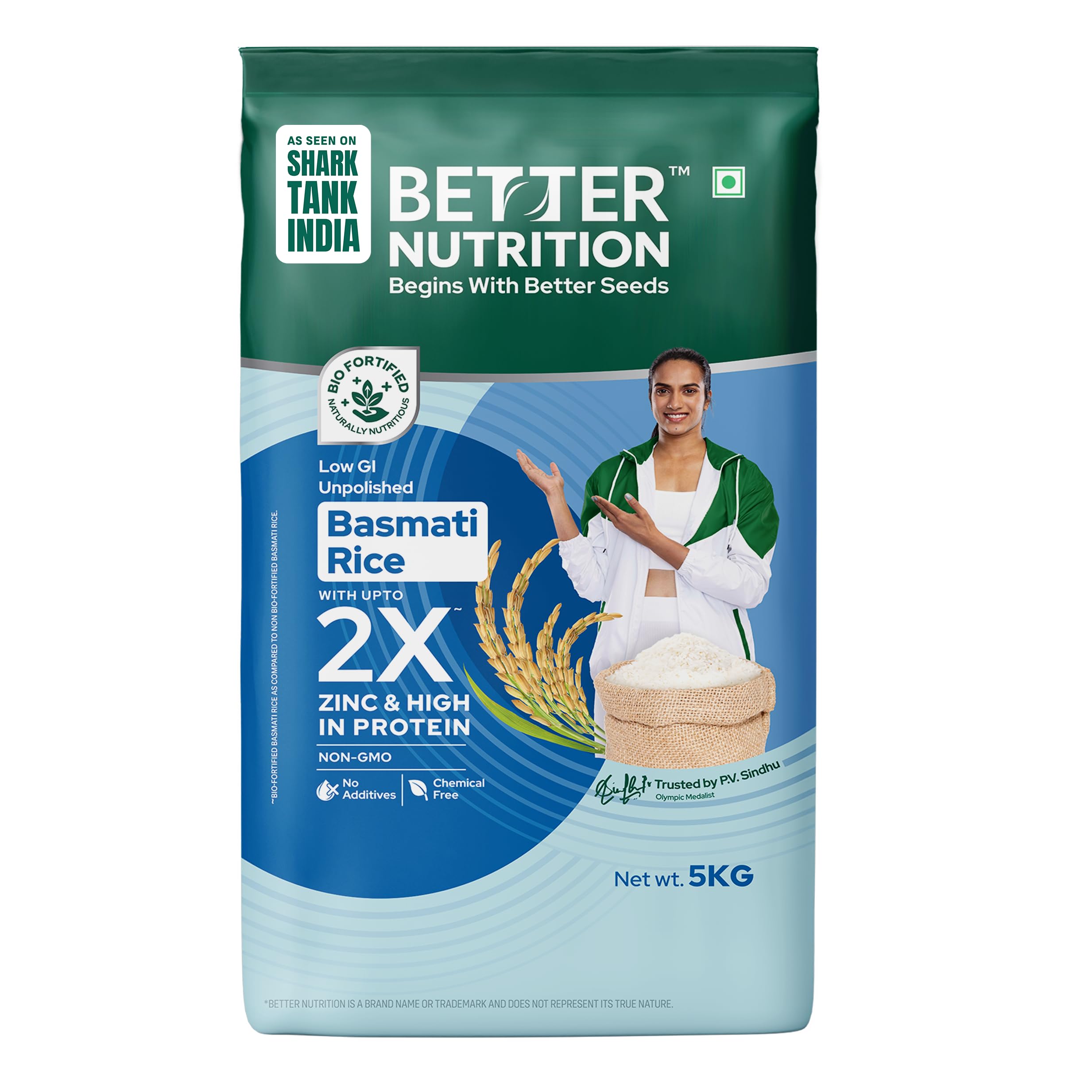 Better Nutrition Biofortified Basmati Chawal/Rice 5 KG | Low GI | High in Zinc & Protein, Nutrition Rich | NO Additived | 100% Natural-image-41