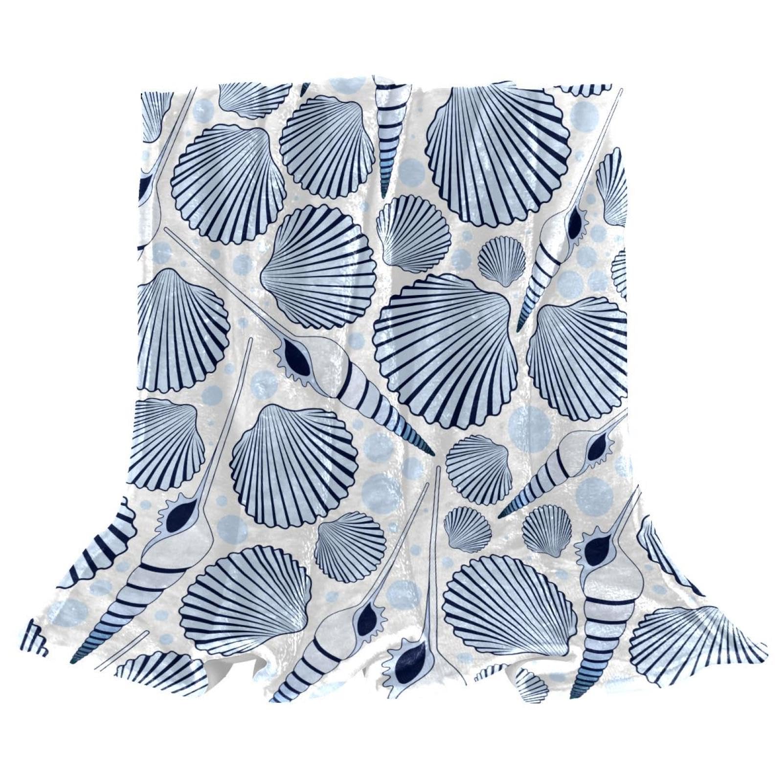 Couverture polaire chaude et douce bleue 150x130cm pour lit
