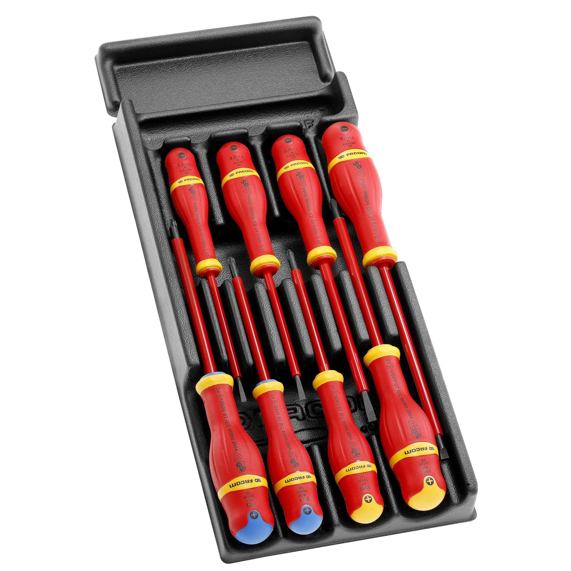 MOD.AT1VEPF. Module de 8 tournevis Protwist isolés 1000volts