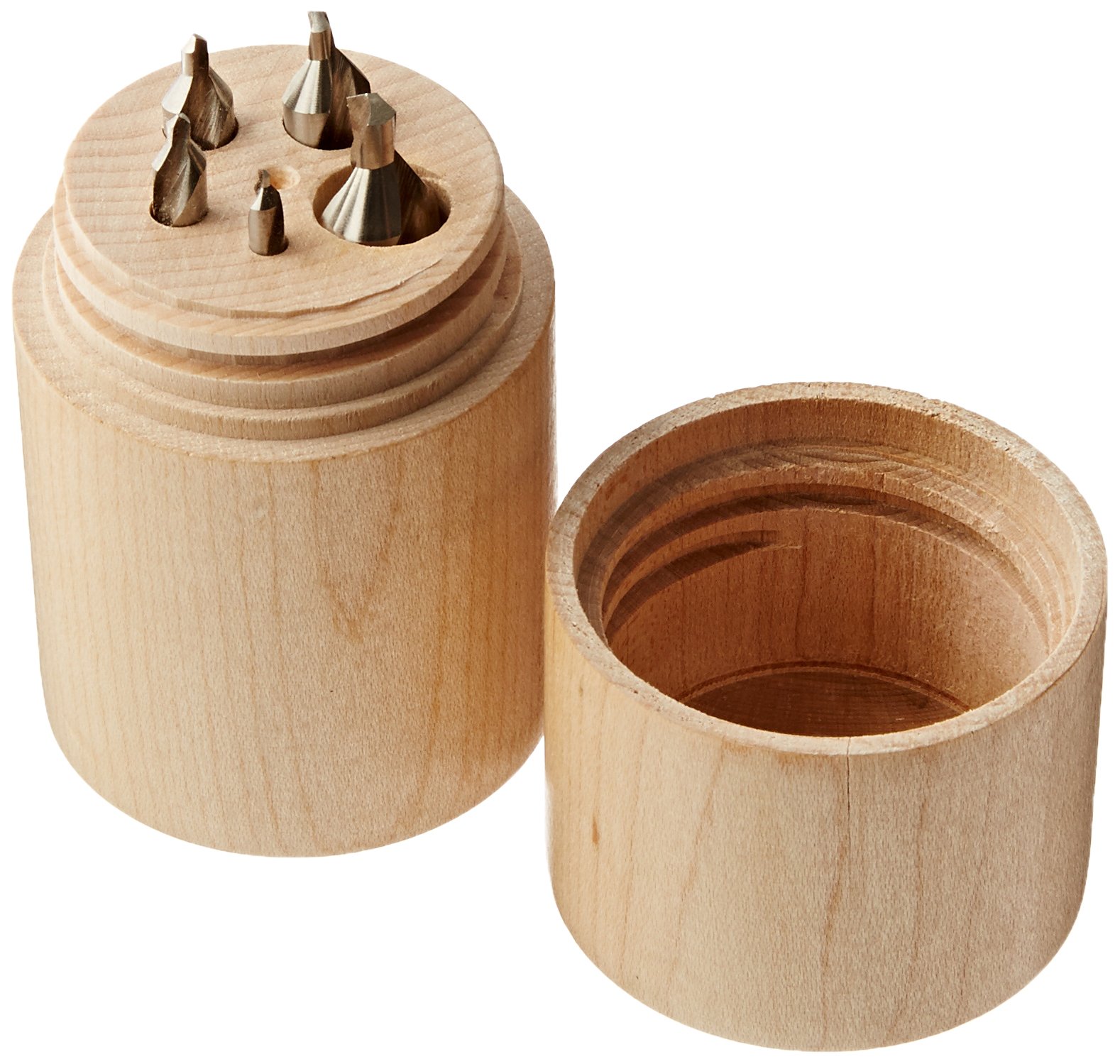 KEO 10002 Cobalt Steel Plain Combined Drill and Countersink Set, Uncoated (Bright) Finish, 60 Degree Point Angle, 1 - #5 Wire Sizes