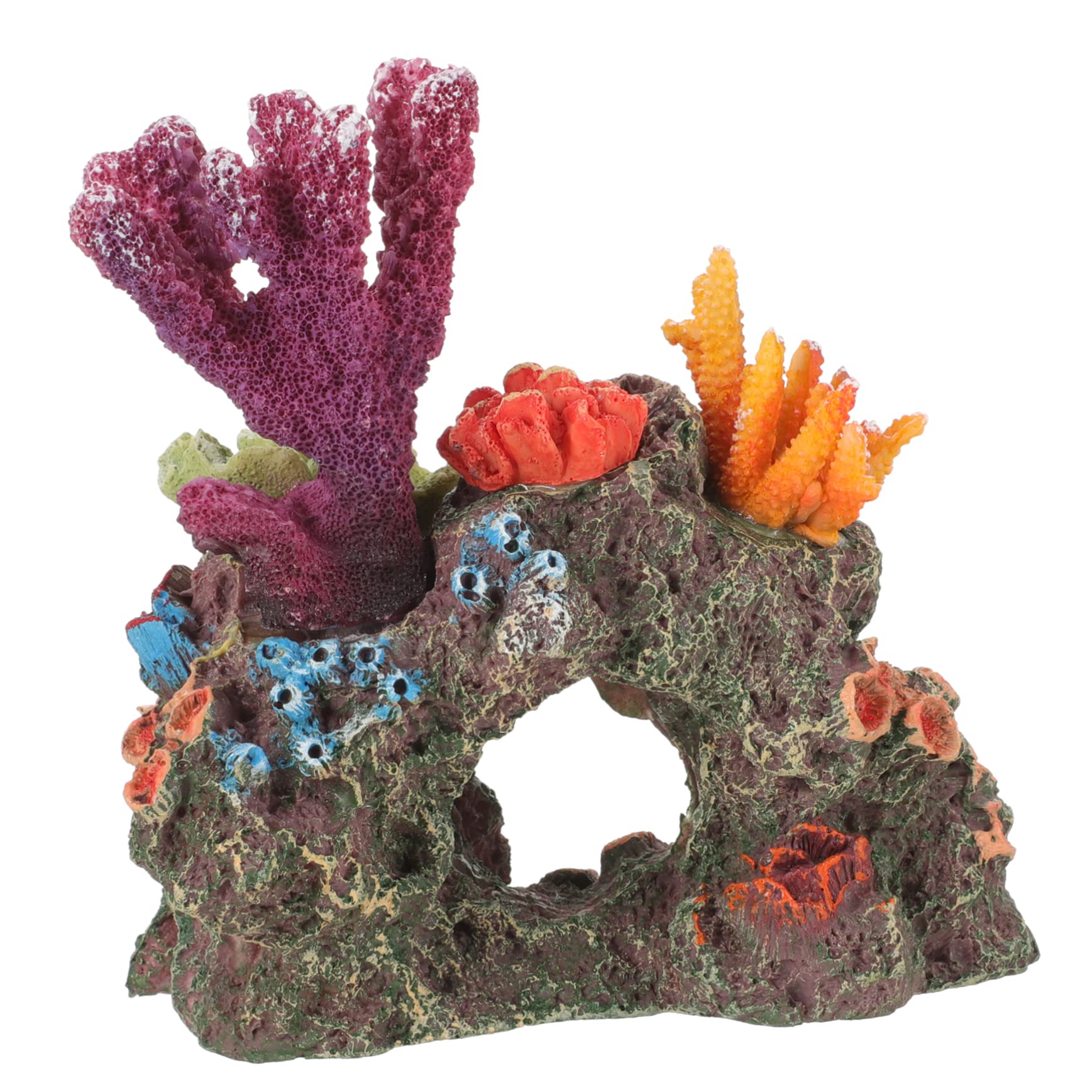 Sosoport 3pcs Künstlicher Steingarten Aus Korallen Aquarium Korallenriff Ornament Tank Pflanzenaquarium Desktop-Aquarium- Strand Luft Schwimmpflanzen Für Aquarien Nautisch Wasser Harz