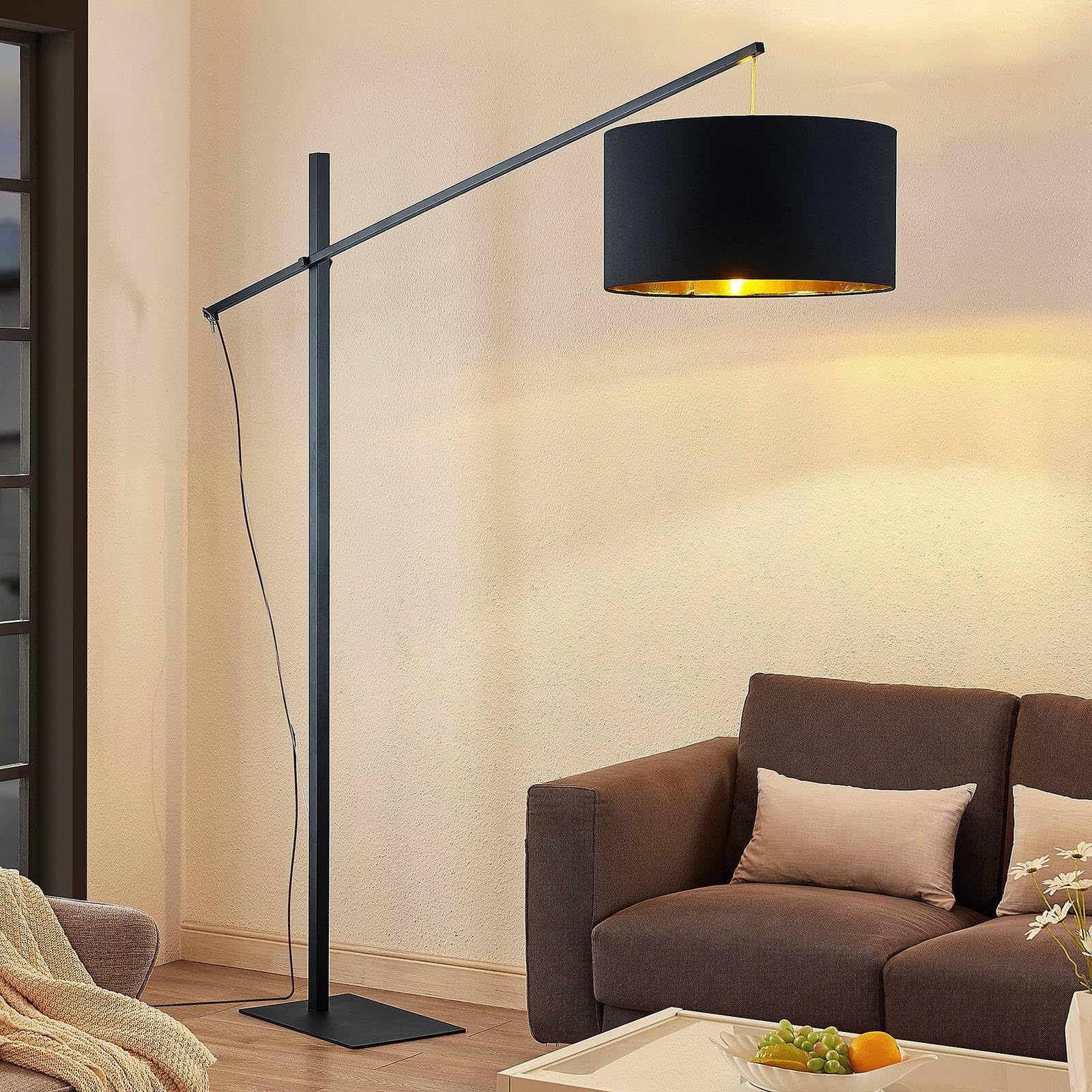 Arcchio Lampada da terra (Moderno) colore Nero, in Metallo ad es. Soggiorno & Sala pranzo lampada arco pavimento