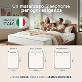 Sleephome Vanilla Plus molle insacchettate e memory lite 20 cm 160x190 foto 2