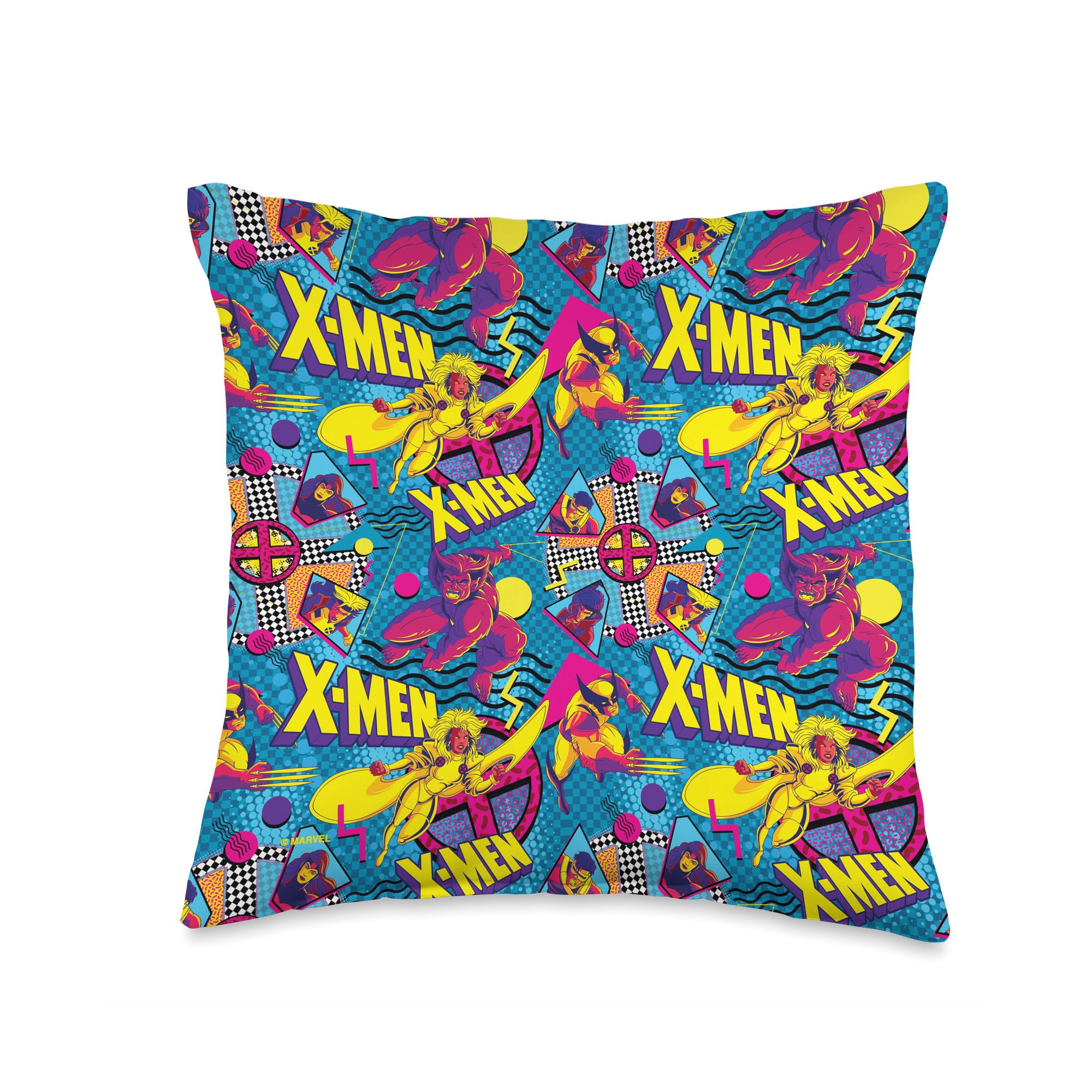 Coussin Marvel X-Men Retro 90s multicolore 40x40 cm pour salon
