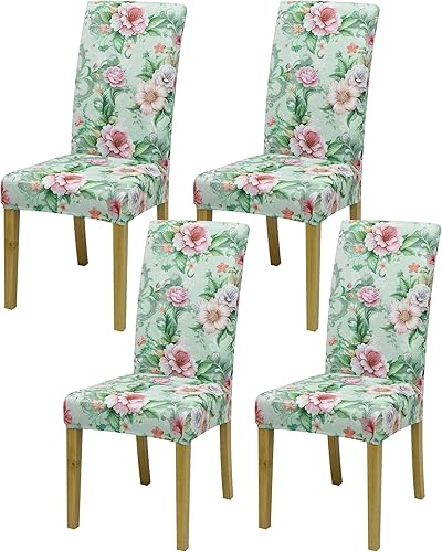 Miniatura 161 de Fundas para sillas de comedor, juego de 2 fundas para sillas de comedor o cocina, lavables, protectoras, para sillas Parsons, para el hogar