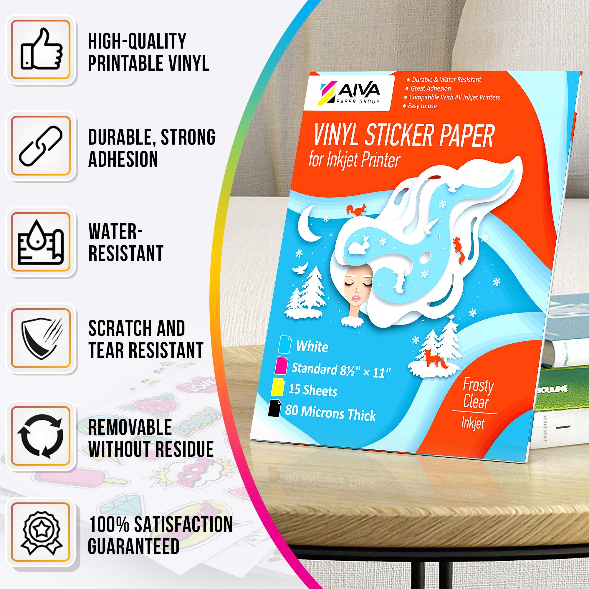 Printable Vinyl Sticker Paper for 