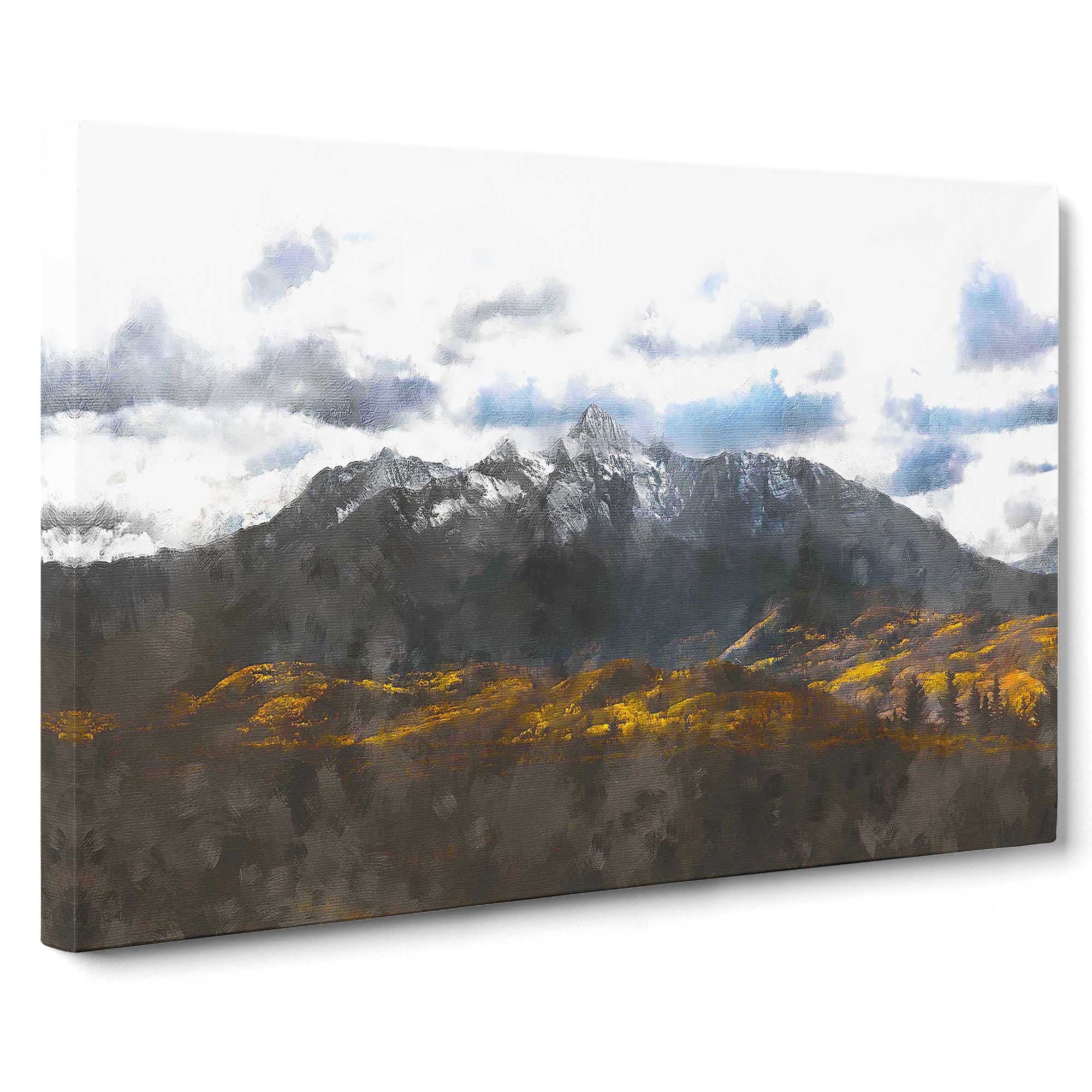The Rocky Mountains Of California Canvas Print, Mixed, 25L x 50W cm