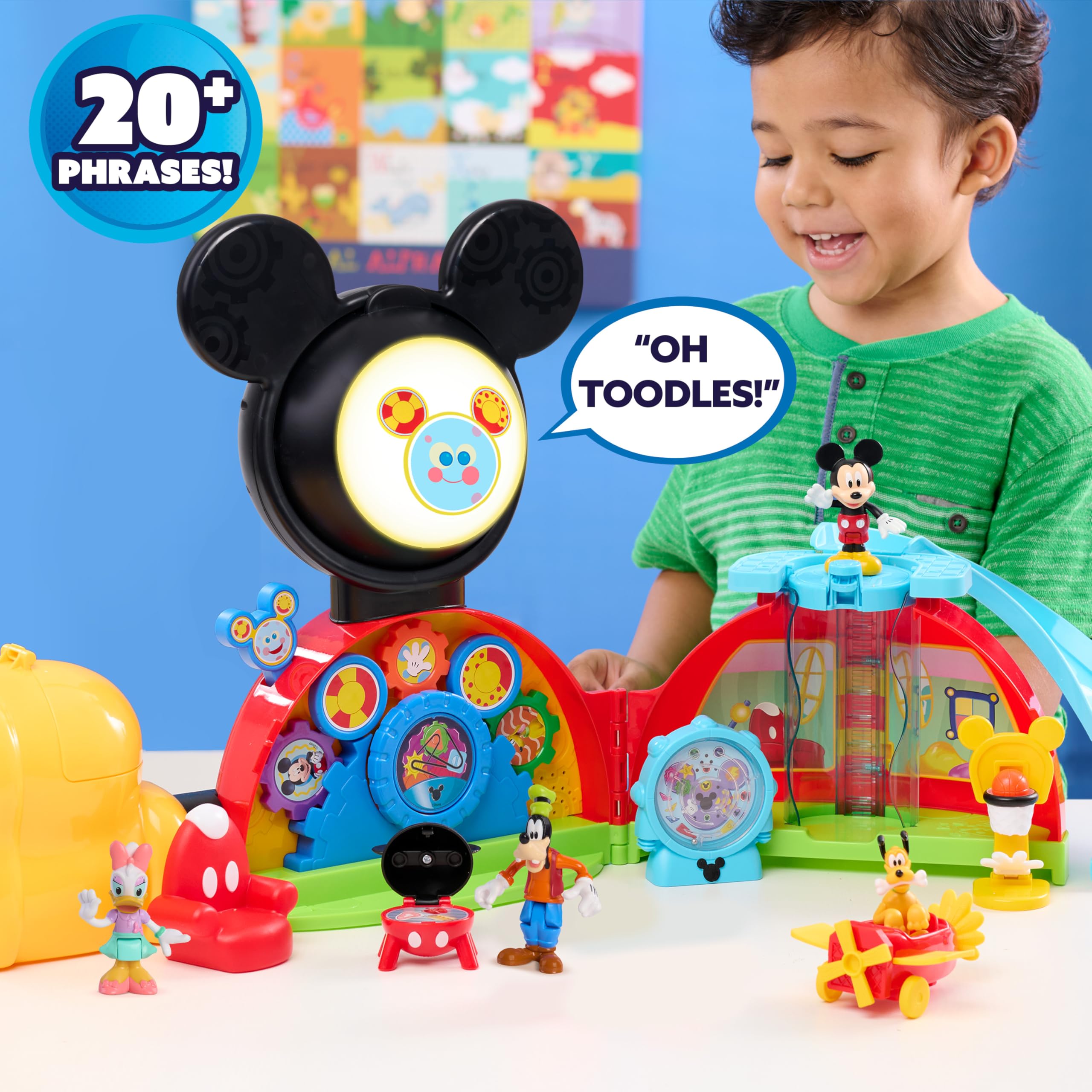 Disney Jr. Mickey Mouse Clubhouse Deluxe 28-inch Playset with 2