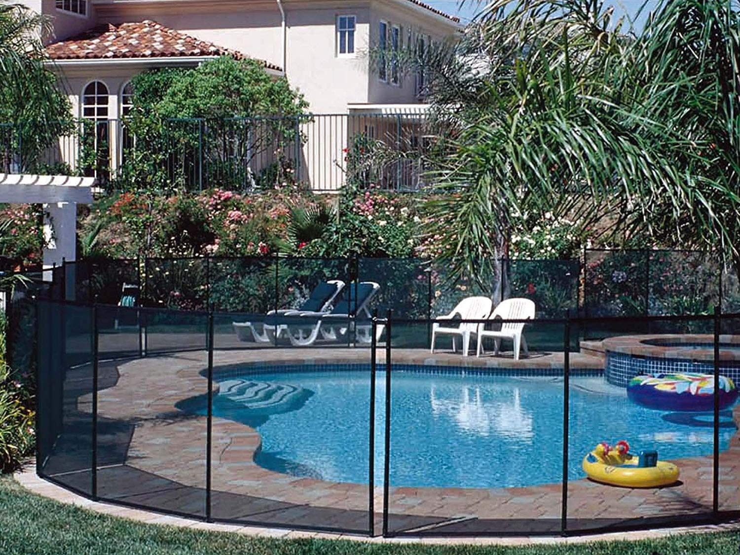 Gre SF133 - Barrera Seguridad para Piscinas. Valla para Evitar la Entrada. Medidas: 300 cm de Longitud x 133 cm Altura.