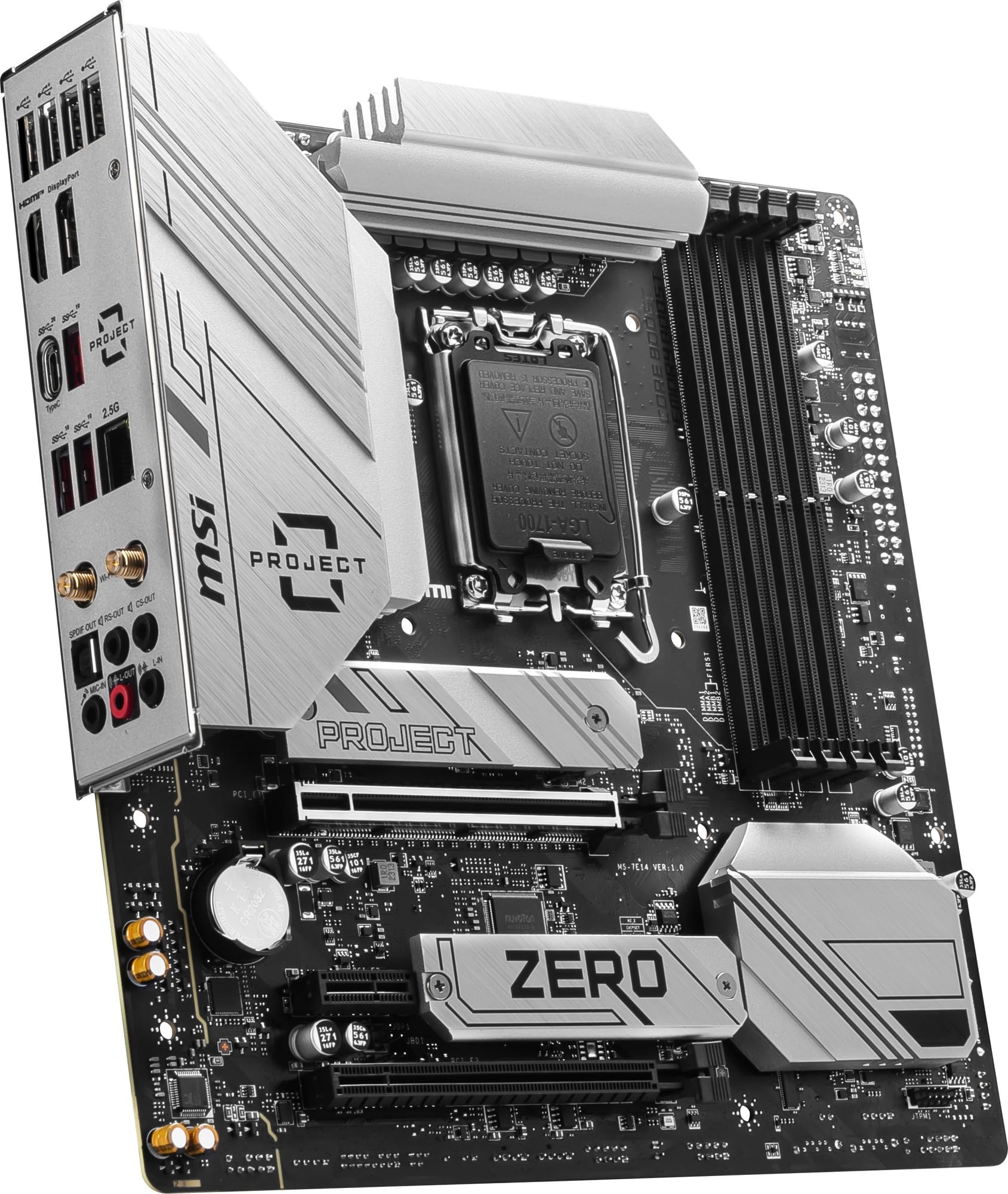 Amazon.co.jp: MSI B760M PROJECT ZERO バックコネクトデザイン採用 