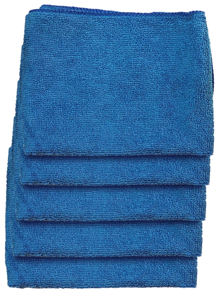 ManeKo Blue Microfiber Drying & Car Cleaning Vehicle Washing Cloth Pack of 5220 GSM 30 x