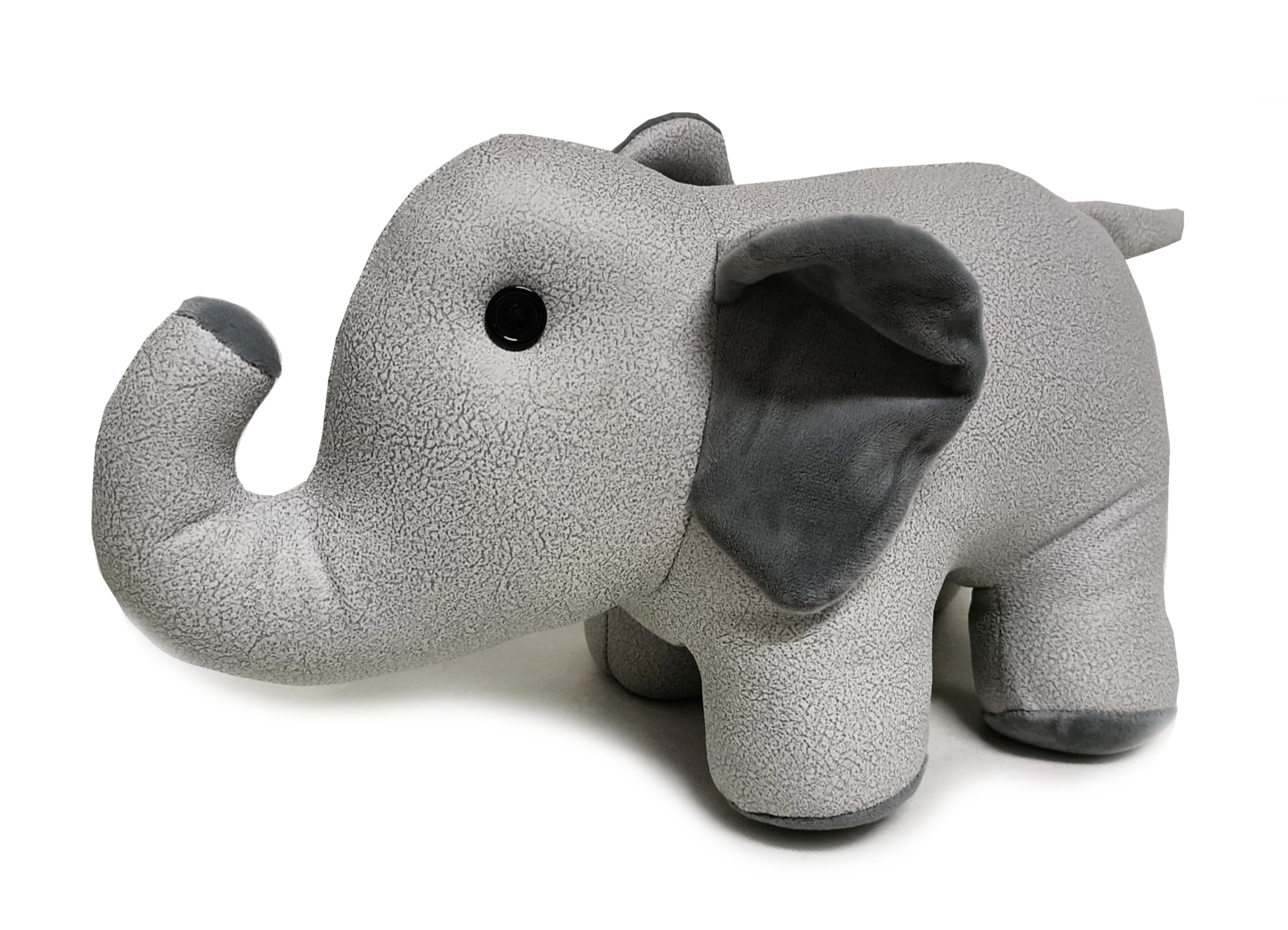 Peggy Wilkins Multicoloured Nala Grey Elephant Doorstop Weighted Animal Decoration – 1.6Kg Fabric Door Stop 17 X 18 X 33Cm Safari Home Decor