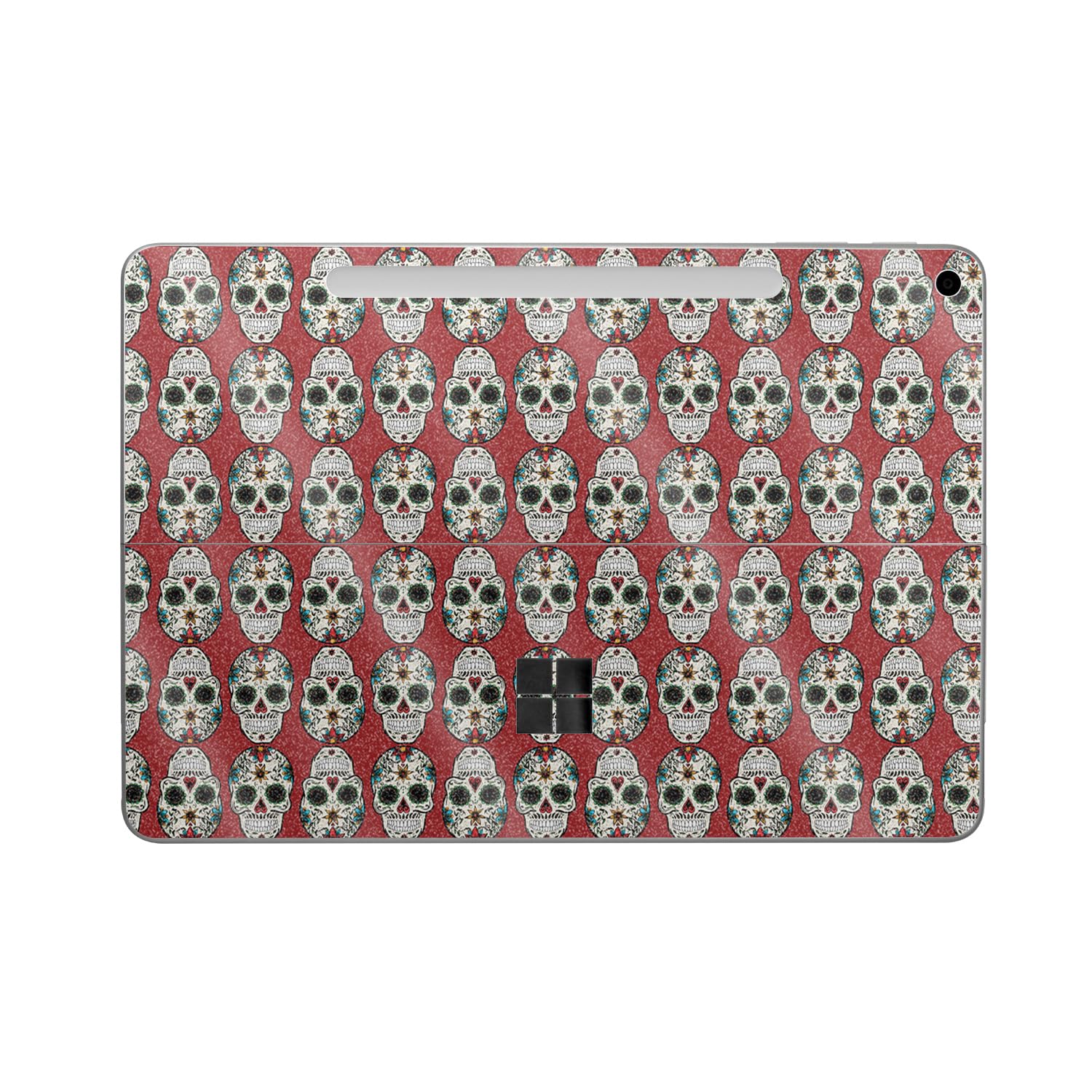 Glossy Glitter Tablet Skin Compatible with Microsoft Surface Pro 12" (2025) - Sugar Skull - Premium 3M Vinyl Protective Wrap Decal Cover - Easy to Apply | Crafted in The USA by MightySkins