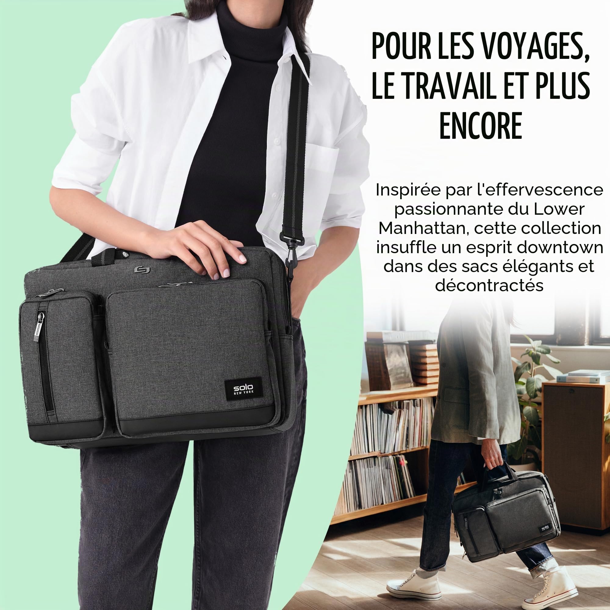 Solo New York Sac à dos unisexe Altitude Durable pour ordinateur portable