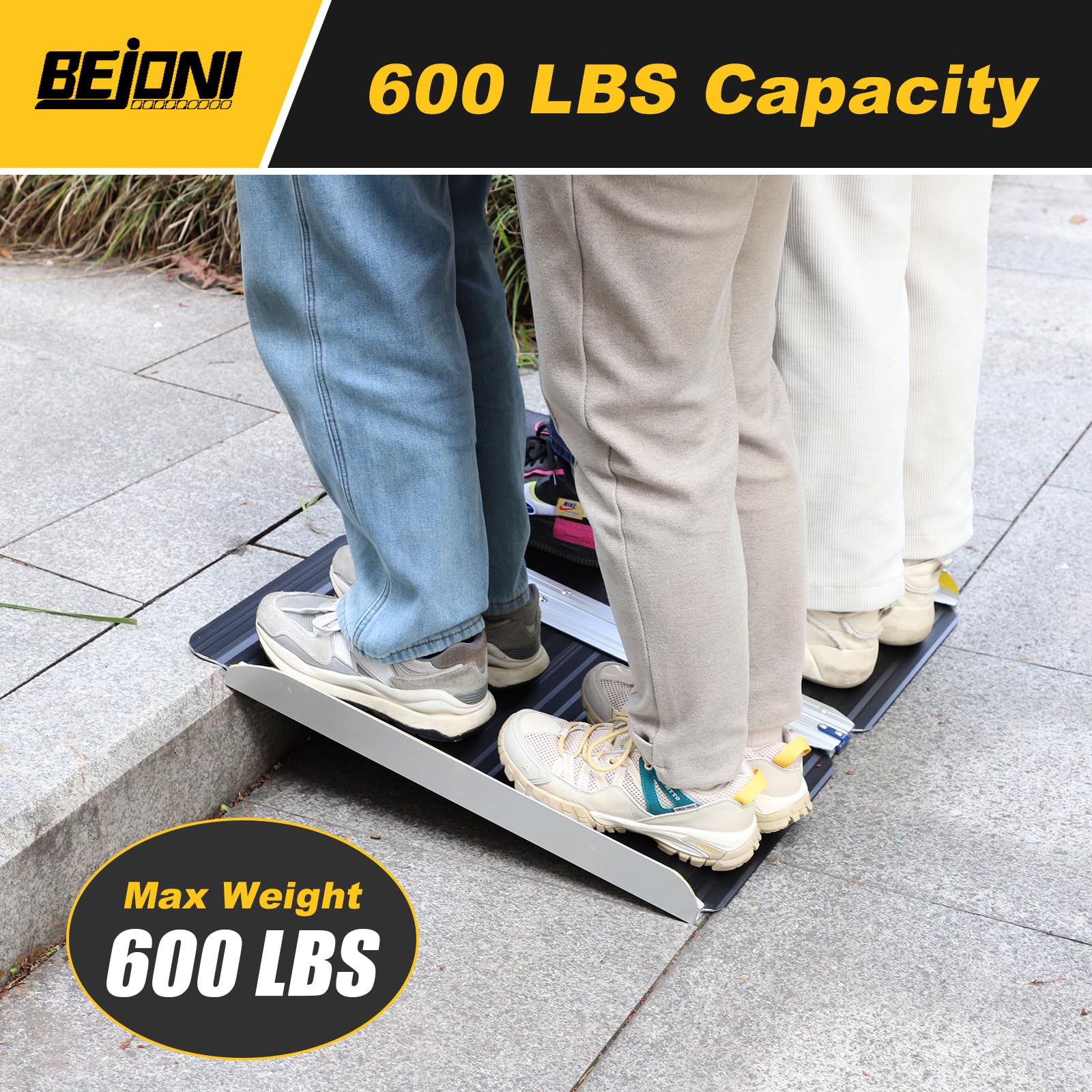 2ft Ramp Snapklik.com : 2FT Black Folding Portable Wheelchair Ramp, Non-Slip ...