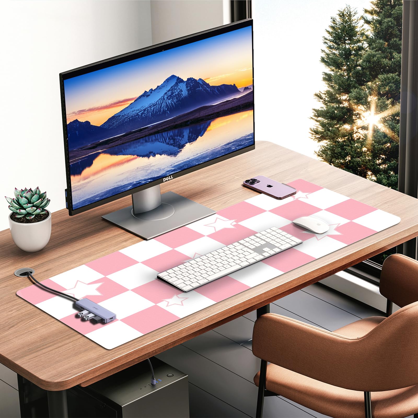 METEOROCK Sous-Main Bureau Cuir Imperméable, Tapis De Bureau Antidérapant, Grand Tapis De Souris, Tapis Ordinateur Bureau Portable, Tapis De Clavier Facile à Nettoyer, Tapis D'ordinateur 90 X 40 CM