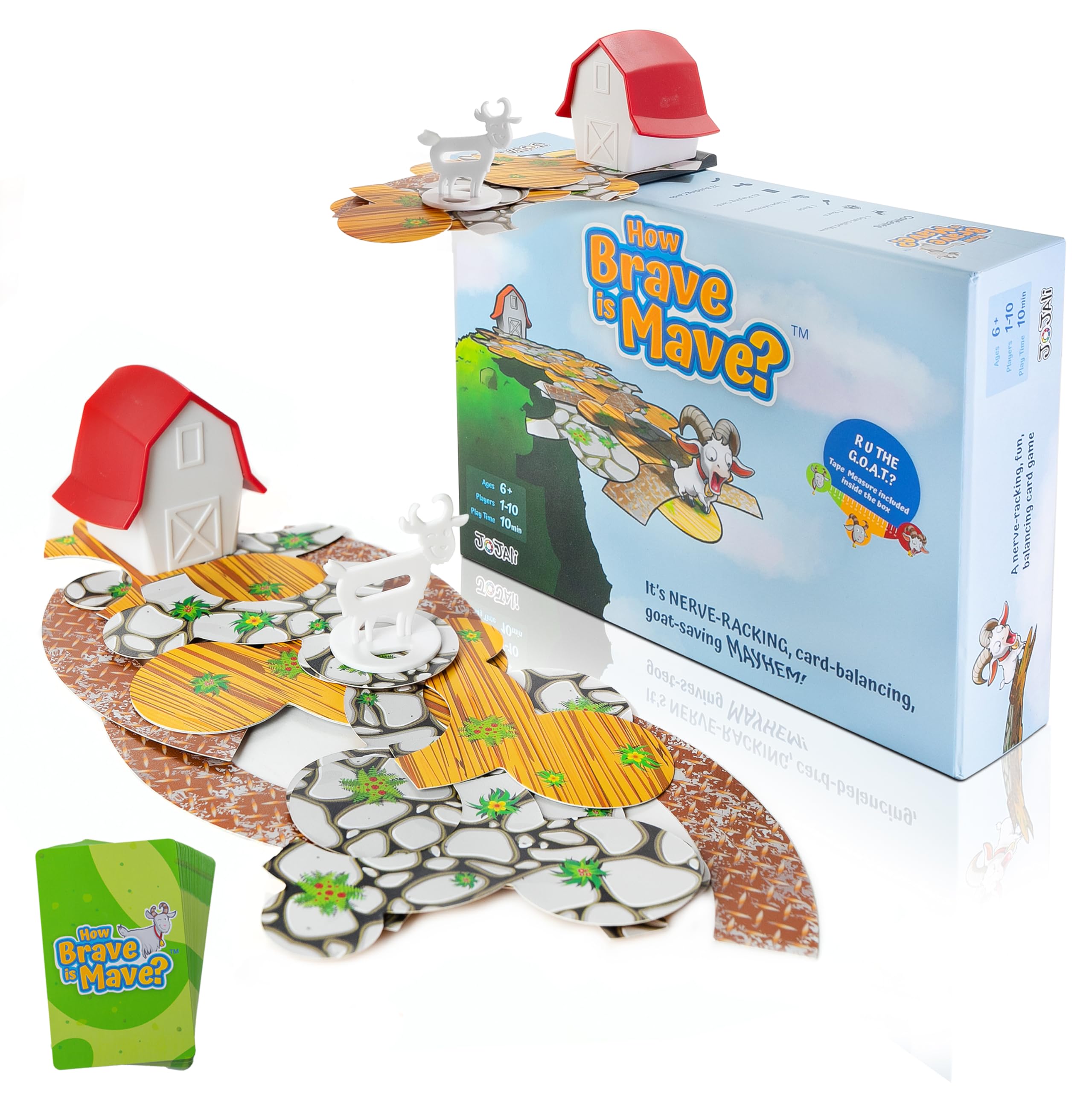 How Brave is Mave? - Never seen Before - Build Off The Edge of a Table - Laugh, Stack, and Topple - Competitive Game for Kids and Adults - Exciting Family Night Board Game