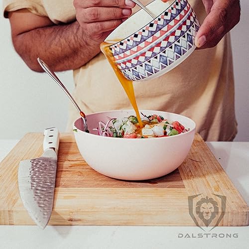 Miniatura 6 de Dalstrong Cuchillo de chef  Hoja de 8 pulgadas  Serie Shogun  Damasco  Cocina japonesa AUS-10V Super Steel  Mango blanco glacial ABS  Razor Sharp