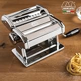 Marcato Pasta Machine, Pasta Maker, Pasta Roller for Handmade Fresh Pasta, Made in Italy, Chromed Steel, for Lasagna, Fettuccine, Tagliolini, Compatible with 11 Extra Pasta Shapes. Model: Atlas 150 - 2