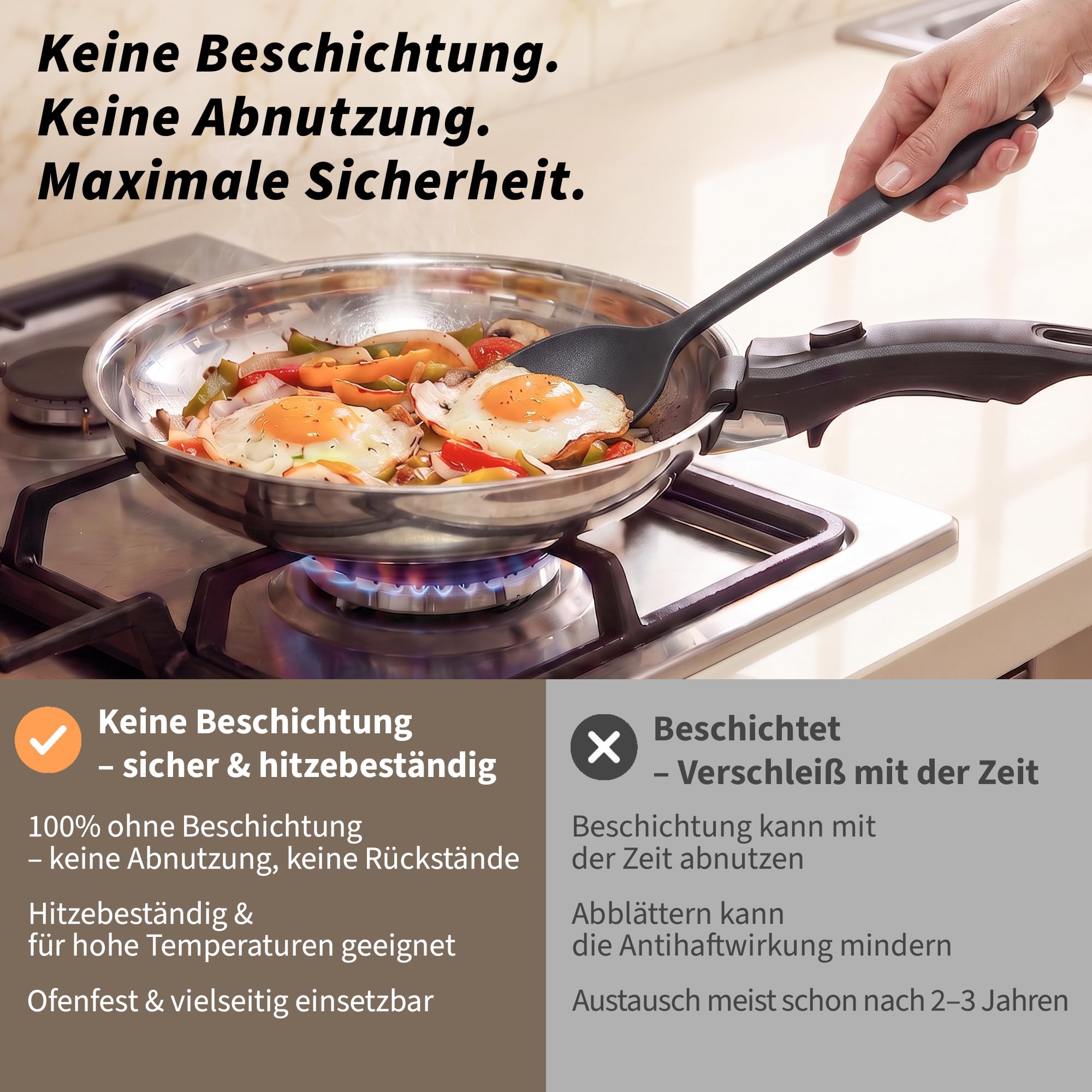 Citybee17‑teiliges Edelstahl Topfset, Camping Topfset & abnehmbaren Griffen