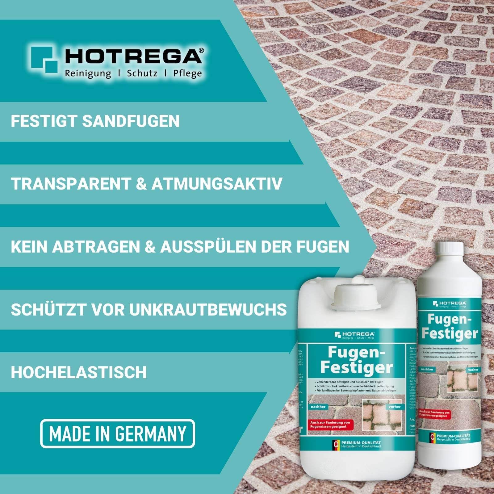 HOTREGA Fugenfestiger 5 L | Elastische Fugenversiegelung für Sandfugen