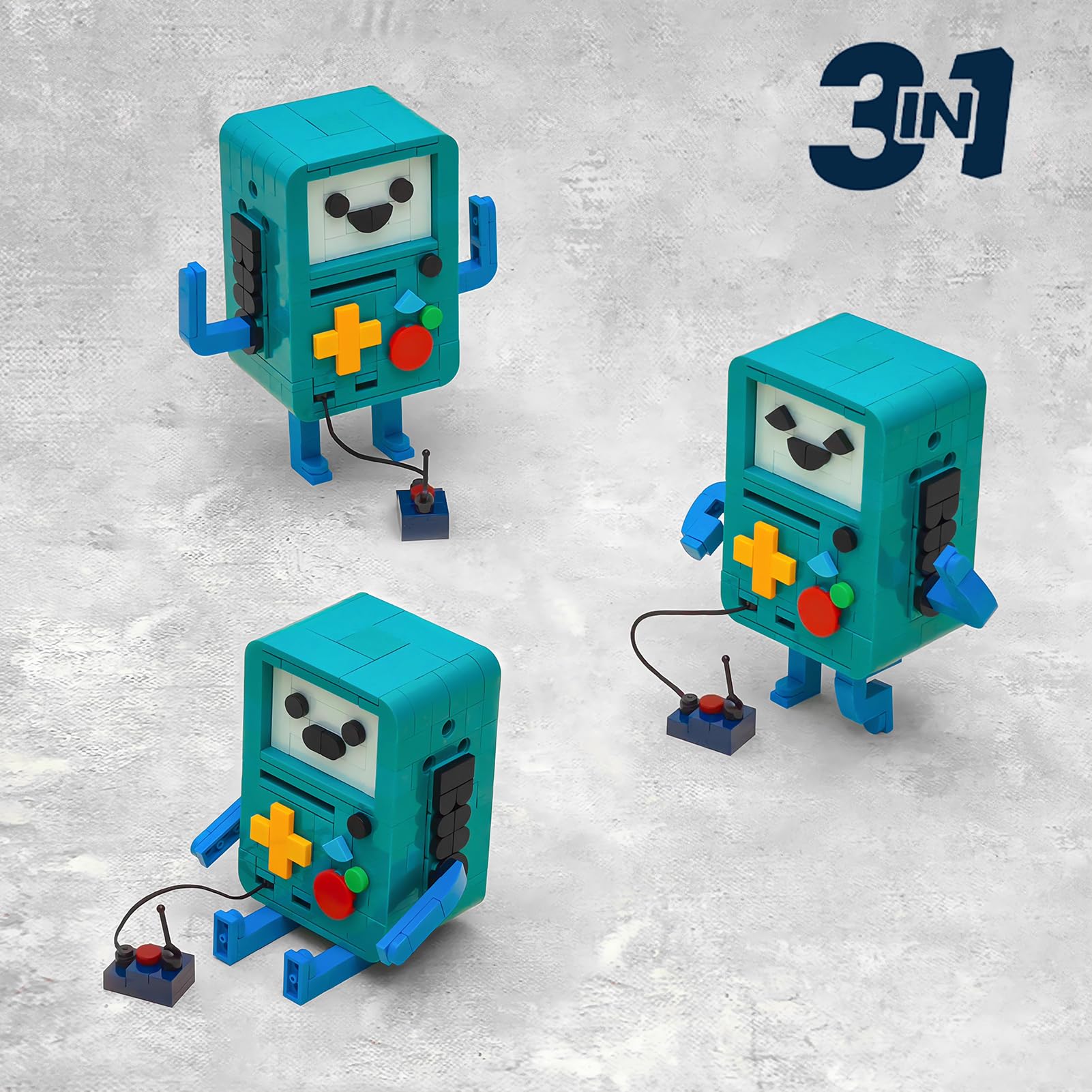 Adventure Movie BMO Character Building Set, compatibile con accessori Lego 630, espressioni intercambiabili e design snodabile, regalo creativo per i fan