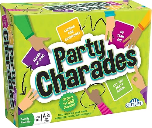Juego de charadas de fiesta – Contiene 550 charadas – Gran juego familiar para 2 o más jugadores a partir de 10 años Outset Media