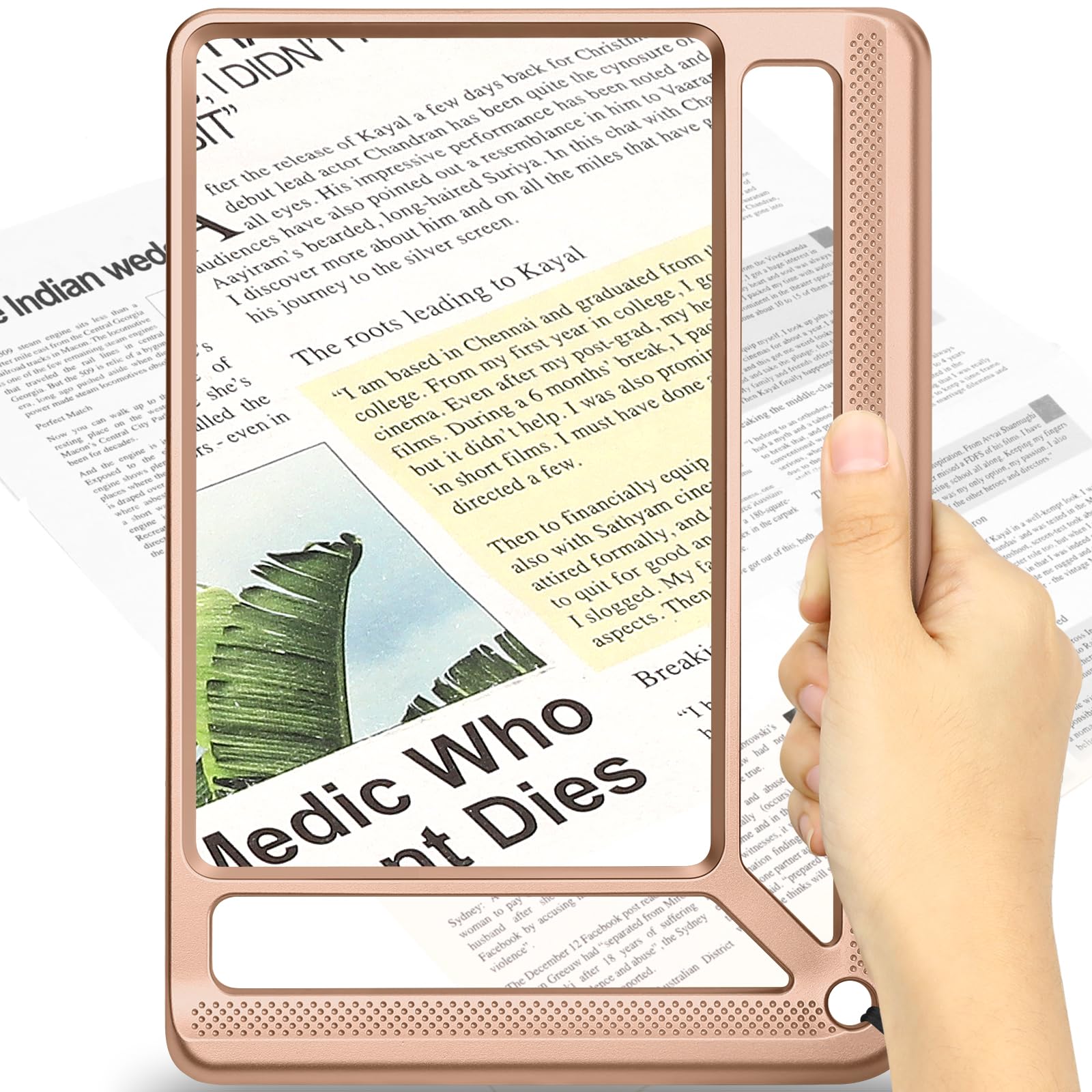 Lupa ligera para personas mayores para leer libros