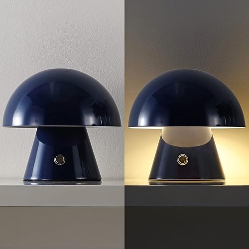 Miniatura 5 de JONATHAN Y JYL7116E Porcini - Lámpara de mesa LED integrada de hongos de 7 pulgadas, contemporánea, bohemia, recargable, inalámbrica, portátil, de