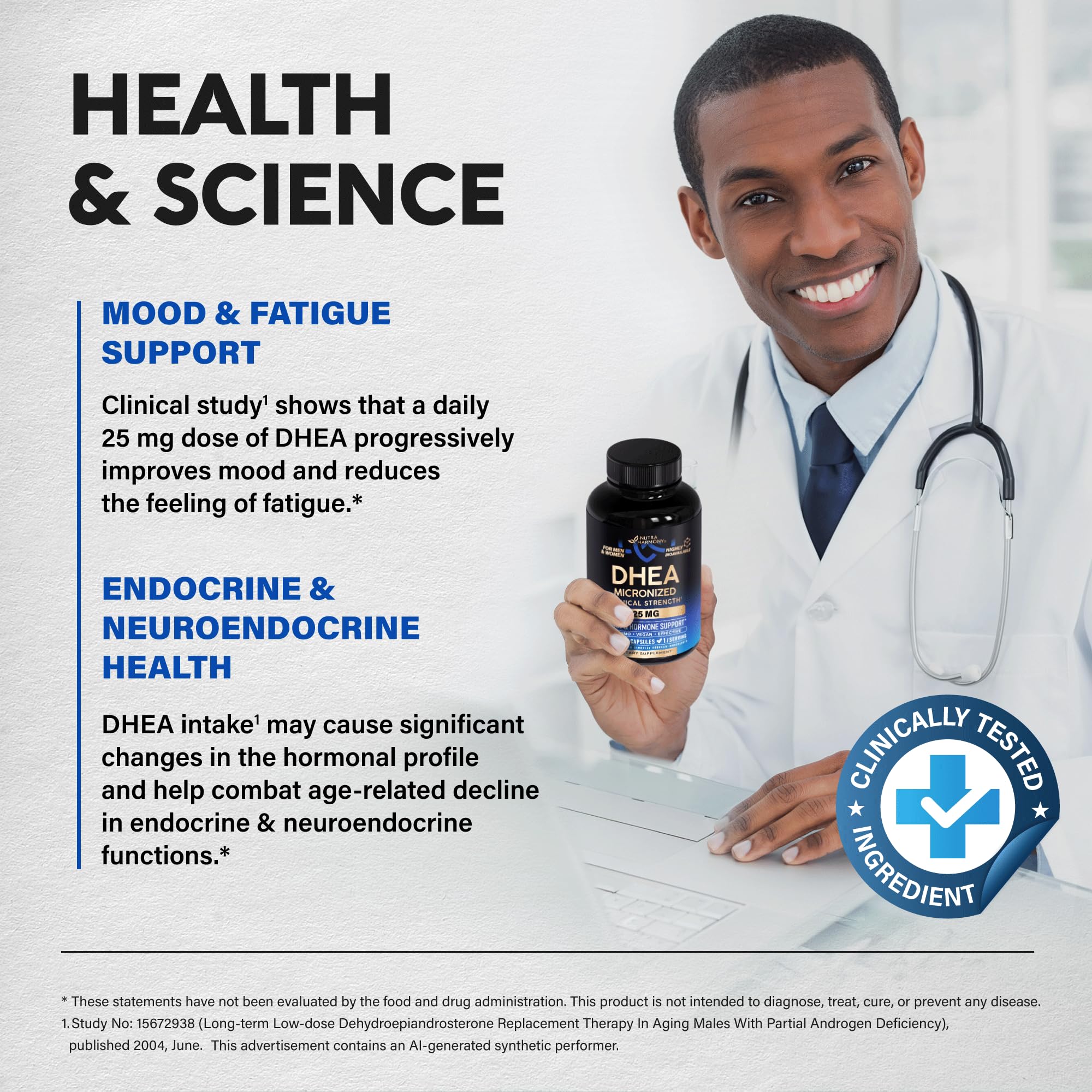 DHEA 25mg - DHEA Supplement for Women - Aging & Hormone Balance - 120 Caps — Amazon image 5